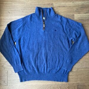 Onward Reserve Long Sleeve Quarter Zip Sweater Men’s M-Navy Blue